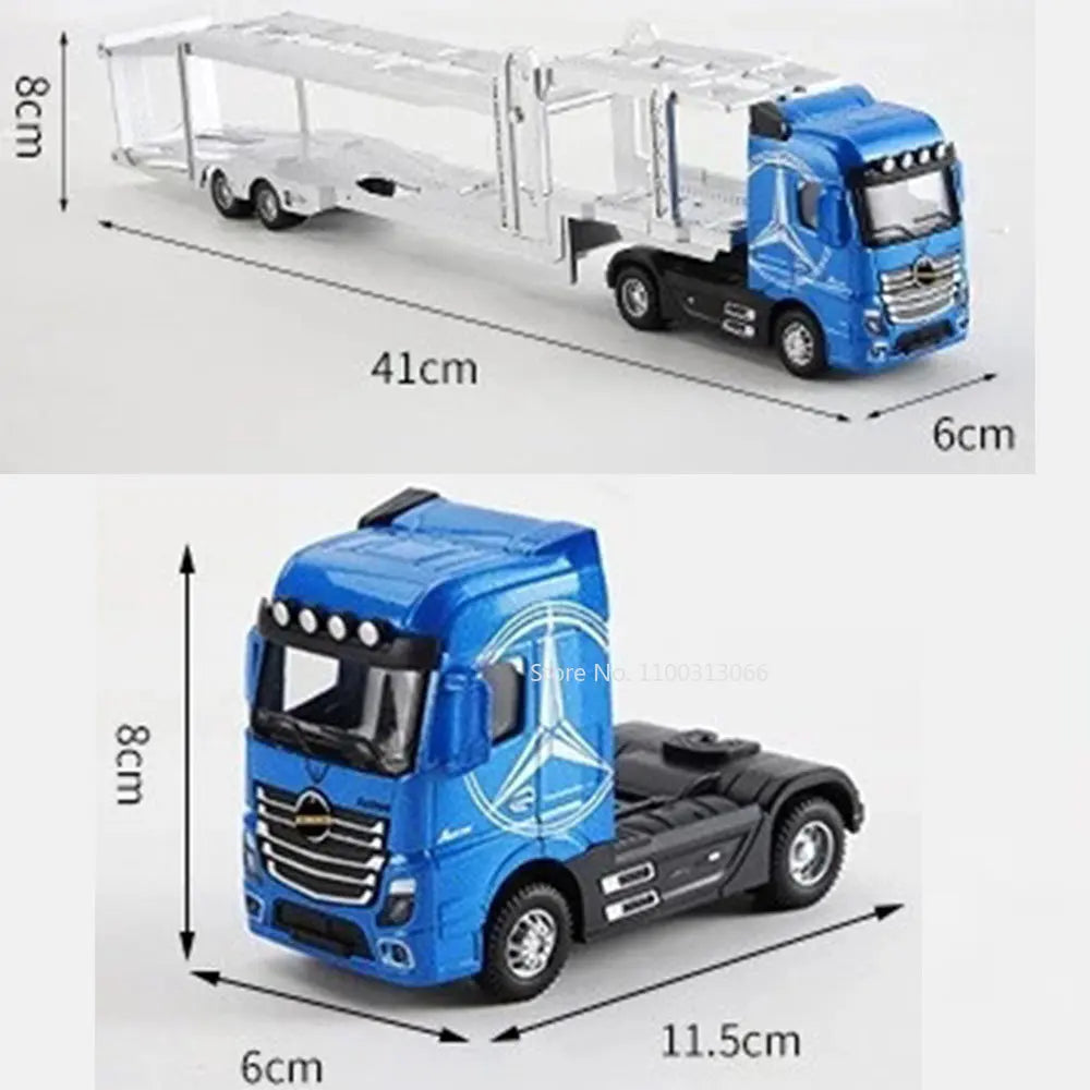1:50 Large Diecast Alloy Truck Car Model Toys Container