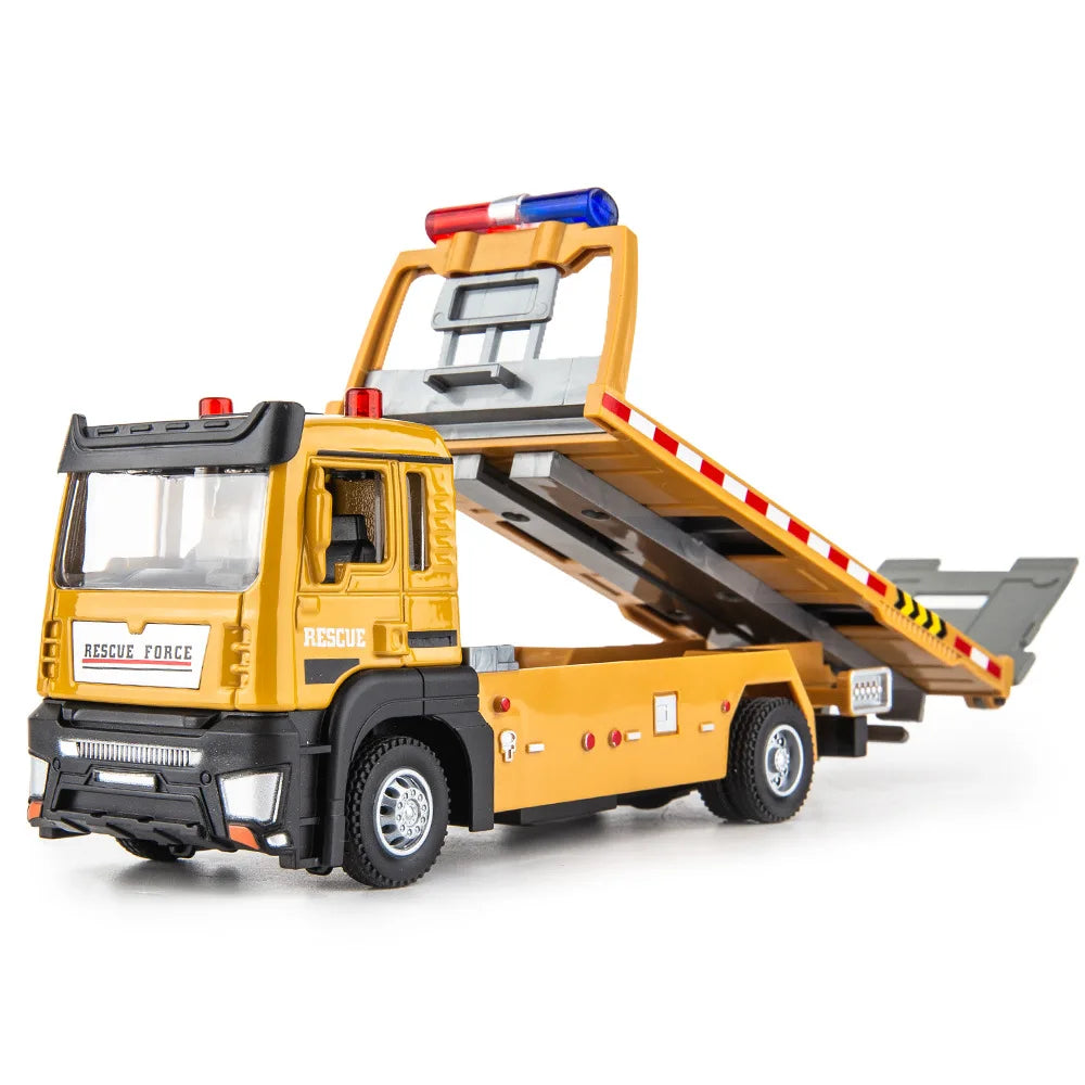 Alloy Truck Model 1/32 Diecast Flatbed Trailer Trucsk