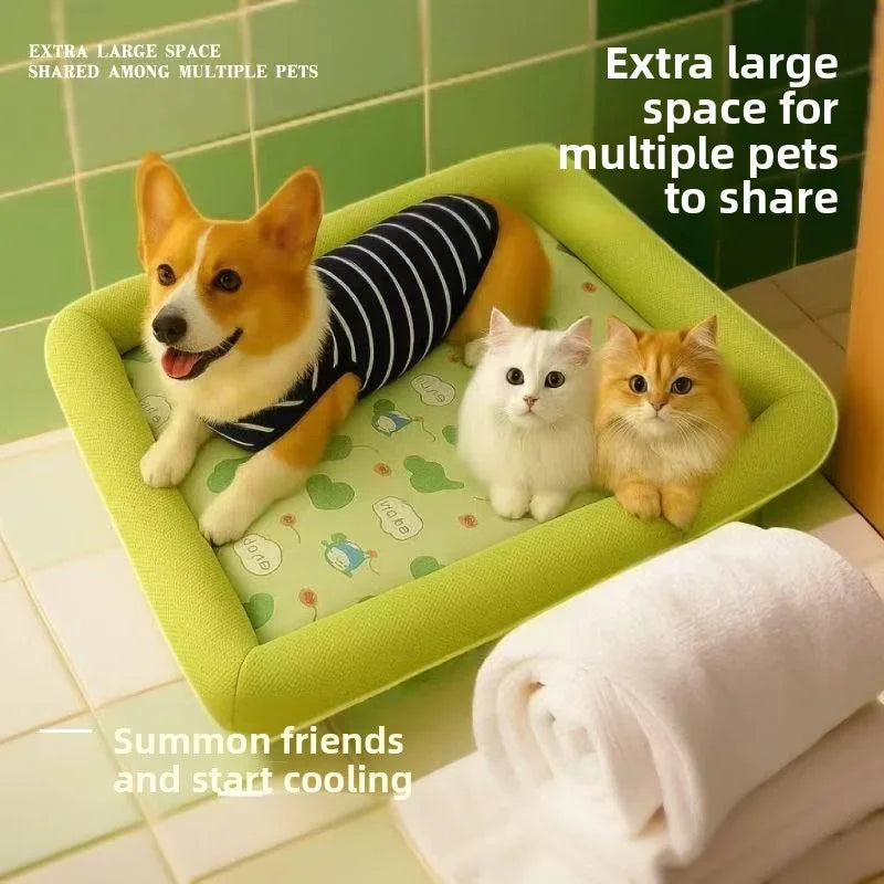 Cooling Puppy Bed Summer Dog Supplies Mat Accessory