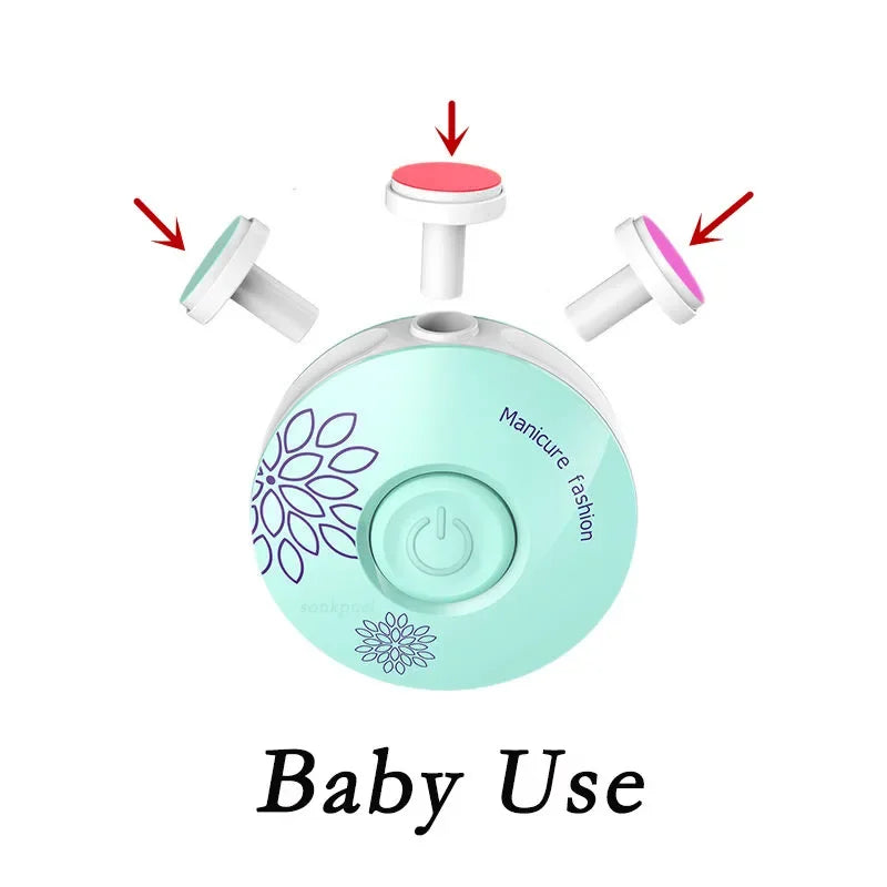 Baby Electric Nail Trimmer Kid Nail Polisher Tool Baby