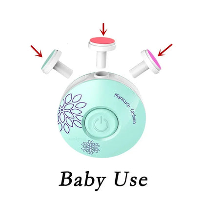 Baby Electric Nail Trimmer Kid Nail Polisher Tool Baby