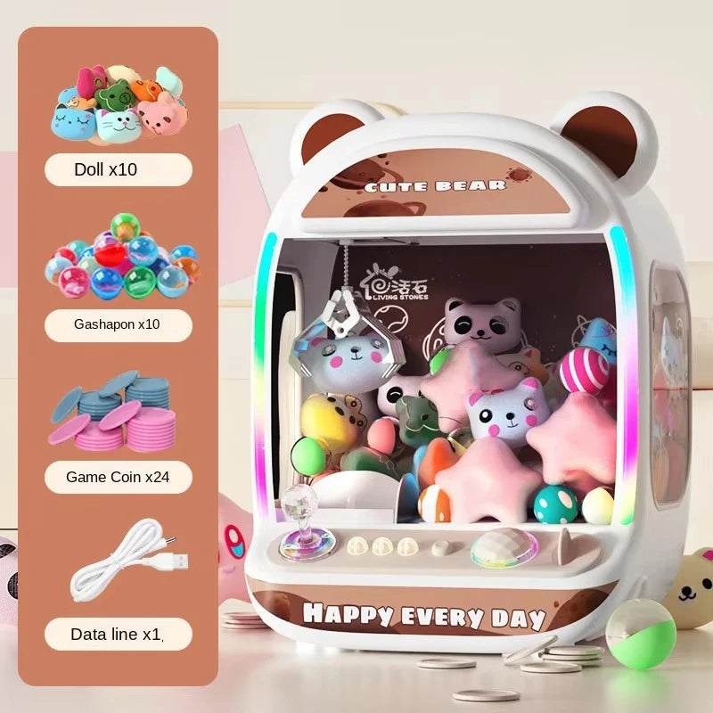 Big Size DIY Doll Machine Kids Coin Operated Play