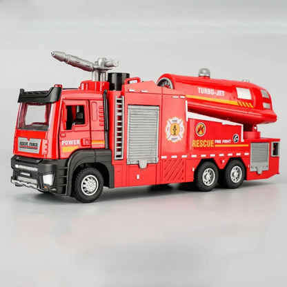1:32 Scale Water Spray Fire Truck Model Ladder Trucks