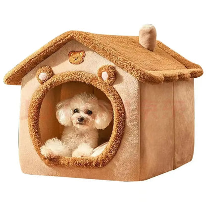 Indoor Warm Dog House Soft Pet Bed Tent House