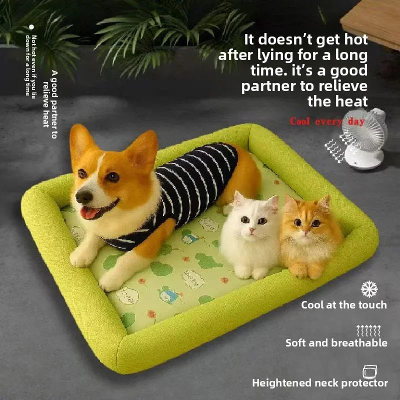 Cooling Puppy Bed Summer Dog Supplies Mat Accessory