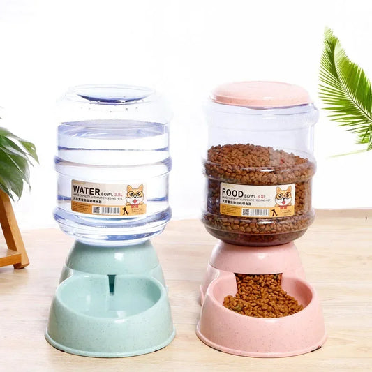 Dog Automatic Feeders Plastic Water Bottle Cat