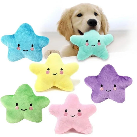 Pet Toy Plush Sounding Pentagram Toy Pet Playing