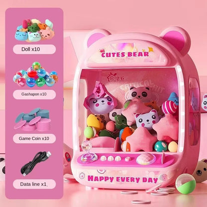 Big Size DIY Doll Machine Kids Coin Operated Play